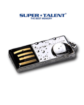 Extrem klein, leicht und robust. Super Talent Pico-C Chrom 16GB