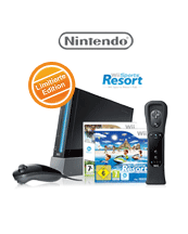 Nintendo Wii + Sports Resort Black