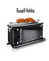 Russell Hobbs Black Glassline Toaster