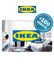 IKEA Gutschein 50 EUR + 100 Bids