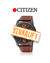 Citizen Herren-Armbanduhr Solar Leder 