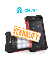 iClever 10000mAh Solar Power Bank 