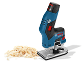 Ideal zum anfasen und abrunden. Bosch Pro Akku Kantenfräse GKF 12V-8
