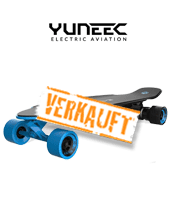 Yuneec E-GO 2 E-Longboard blau