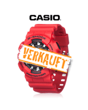 Casio G-Shock Herrenuhr GA-100B rot