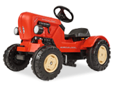 Kindertraktor im historischen Design. Big Porsche Diesel Junior Traktor
