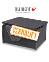 Allibert Tisch Arica mit Stauraum grau