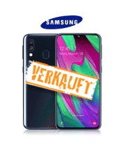 Samsung Galaxy A40 schwarz