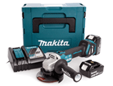 Kraftvoller Winkelschleifer im Komplettset. Makita DGA513RTJ Akku-Winkelschleifer