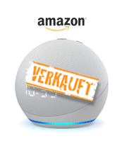 Amazon Echo Dot 4 mit Uhr weiß