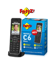 AVM Fritz!Fon C6 Black DECT-Telefon