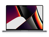 Die Pro Maschine. Apple MacBook Pro 14 M1 grau (MKGP3D)