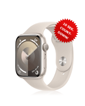 Apple Watch 9 Sport 45mm Polarstern