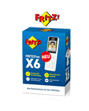 AVM FRITZ!Fon X6 DECT-Telefon Weiß