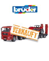 Bruder MAN TGA Tieflader mit Manitou