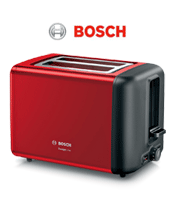 Für einen knusprigen Start in den Tag. Bosch TAT3P424DE DesignLine Toaster