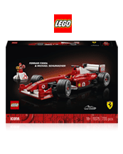 Die F1-Legende von Schumi zum Nachbauen. Lego Icons 11375 Ferrari F2004