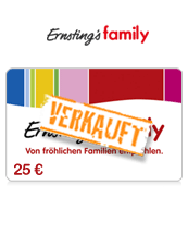 Ernsting's Gutschein 25 EUR + 100 Bids