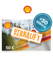 Shell Gutschein 50 EUR + 50 Bids