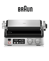 Perfekte Grillergebnisse auf Knopfdruck. Braun MultiGrill 7 CG 7040 Kontaktgrill