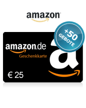 Amazon Gutschein 25 EUR + 50 Bids