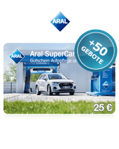ARAL Tankgutschein 25 EUR + 50 Bids