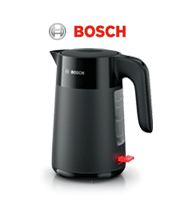 Schicker Heißmacher für moderne Küchen. Bosch TWK2M163 Wasserkocher Schwarz
