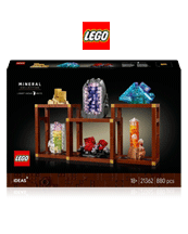 Wundervolle Mineralien zum Sammlen und Ausstellen. Lego Ideas 21362 Mineraliensammlung